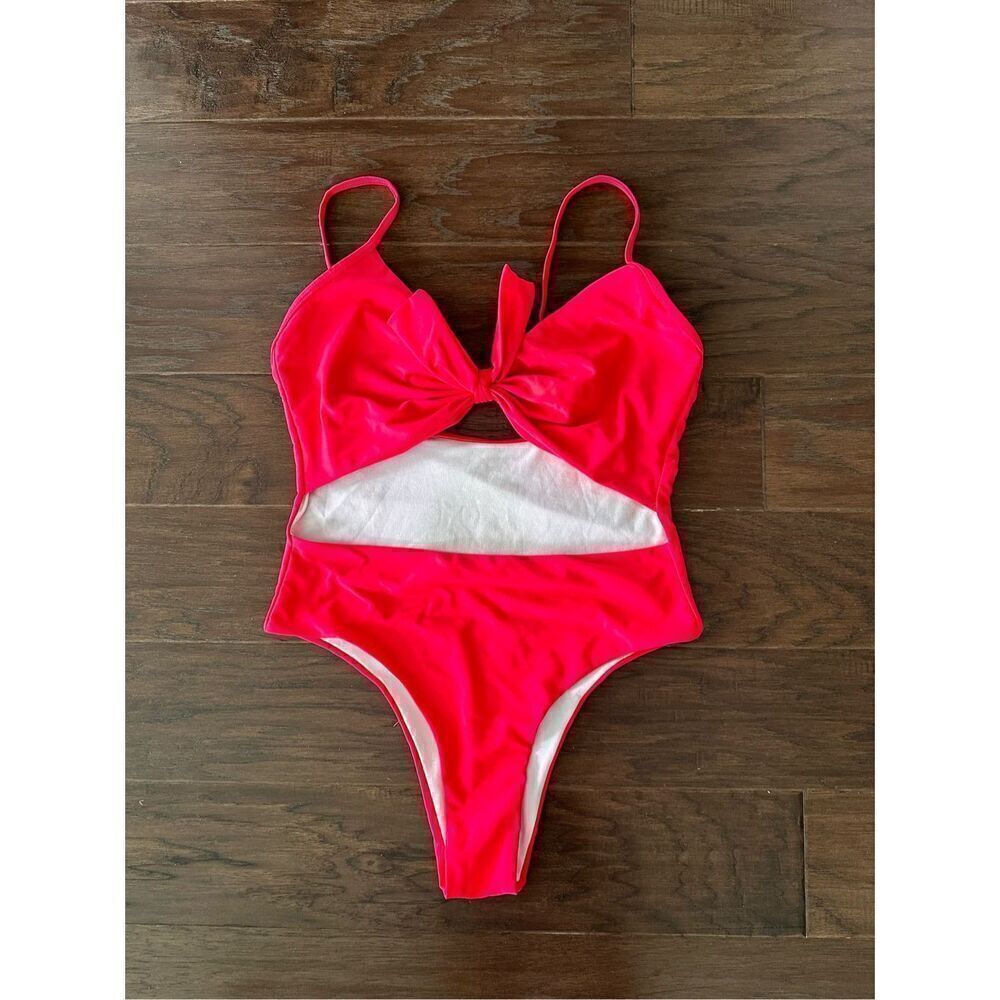 Bow Front Peek a Boo Swimsuit